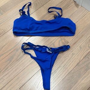 FashionNova Women's Royal Blue Two-Piece Swim Set